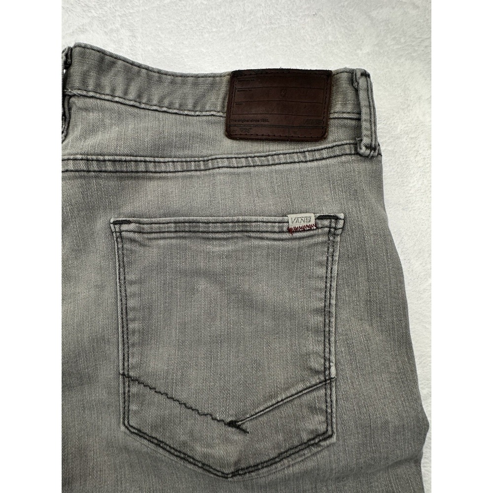 Vintage VANS Johnny Layton Customade Gray Stretch Denim Jeans 36x29